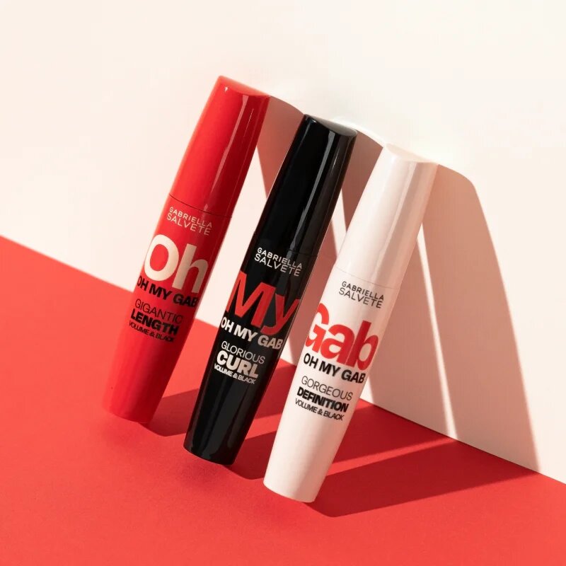 Gabriella Salvete Oh My Gab! My Curl dúsító és göndörítő szempillaspirál árnyalat Black 14 ml