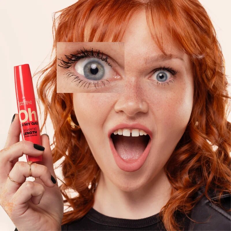 Gabriella Salvete Oh My Gab! Oh Length extra fekete dús hatású szempillaspirál árnyalat Black 14 ml