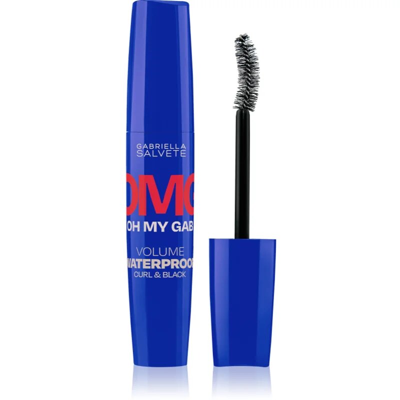 Gabriella Salvete Oh My Gab! OMG Waterproof vízálló göndörítő és nagyobbító szempillaspirál árnyalat 14 ml