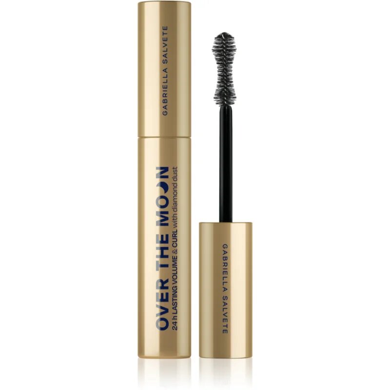 Gabriella Salvete Over The Moon 24H Volume & Curl dúsító tartós szempillaspirál gyémántporral árnyalat Black 9.5 ml