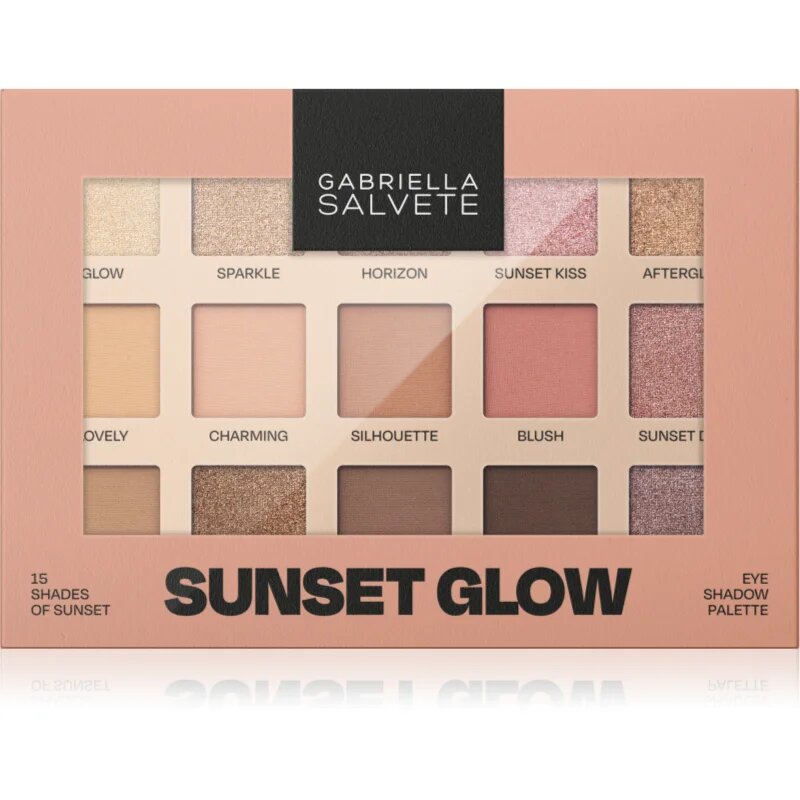 Gabriella Salvete Sunset Glow 15 Shades of Sunset szemhéjfesték paletta 15 g