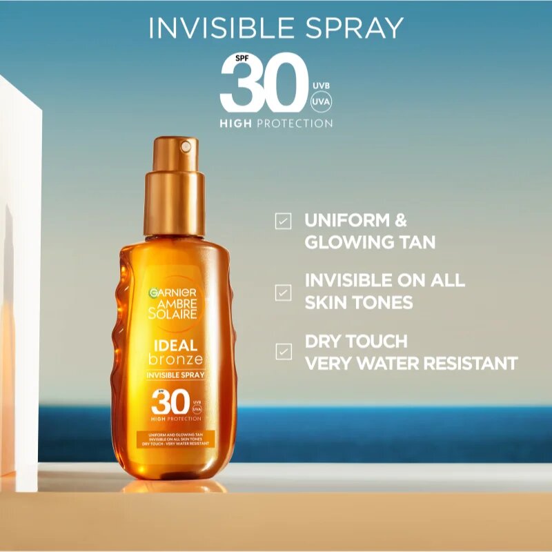 Garnier Ambre Solaire Ideal Bronze ápoló- és napvédő olaj SPF 30 150 ml