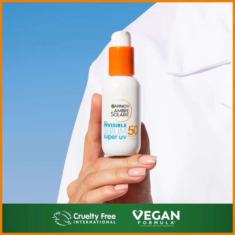 Garnier Ambre Solaire Super UV könnyű szérum magas UV védelemmel SPF 50+ 30 ml
