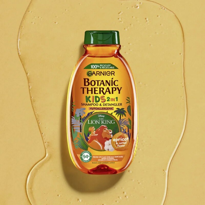 Garnier Botanic Therapy Disney Kids sampon és kondicionáló 2 in1 a könnyű kifésülésért gyermekeknek 400 ml