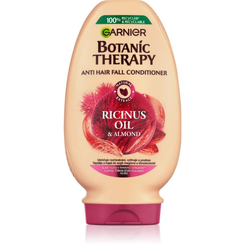 Garnier Botanic Therapy Ricinus Oil erősítő balzsam a gyenge hullásra hajlamos hajra 200 ml