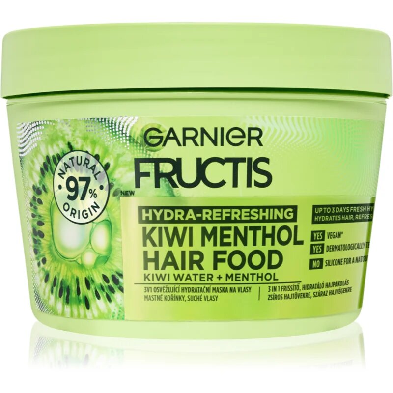 Garnier Fructis 3 in 1 felfrissítő hidratáló maszk hajra illattal 400 ml
