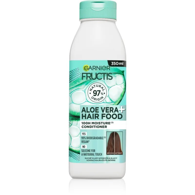 Garnier Fructis Aloe Vera Hair Food hidratáló kondicionáló normál és száraz hajra 350 ml