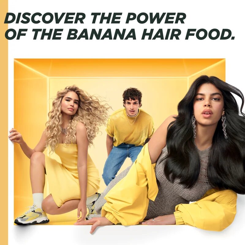 Garnier Fructis Banana Hair Food tápláló sampon száraz hajra 350 ml