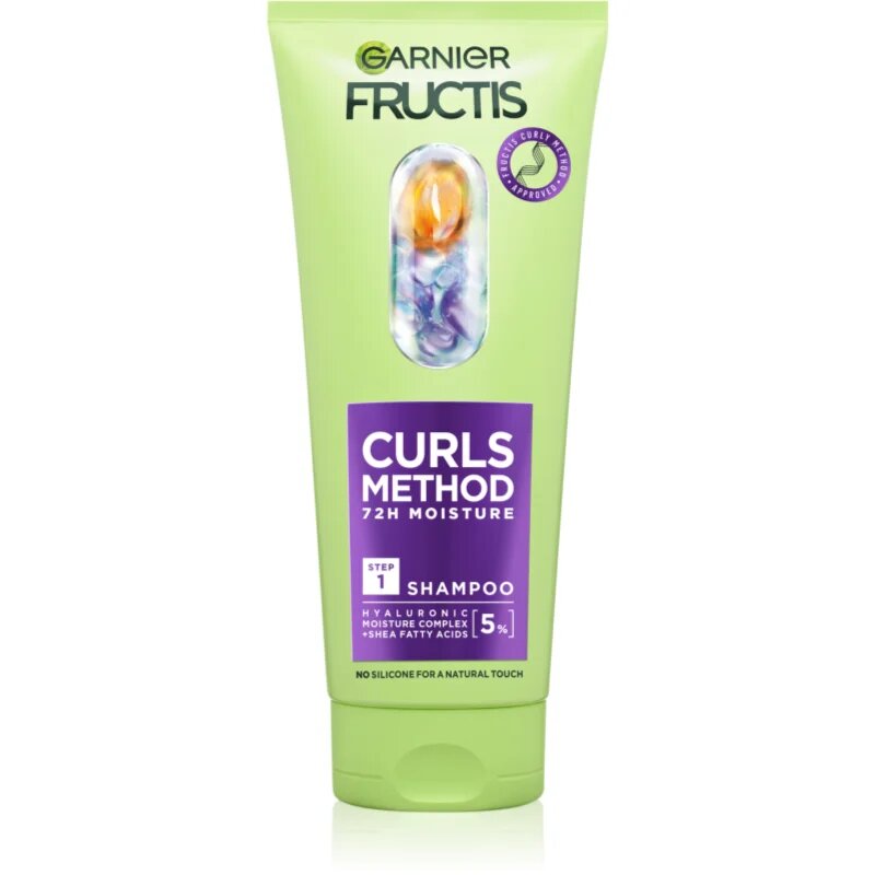 Garnier Fructis Curls Method hidratáló sampon a hullámos és göndör hajra 200 ml