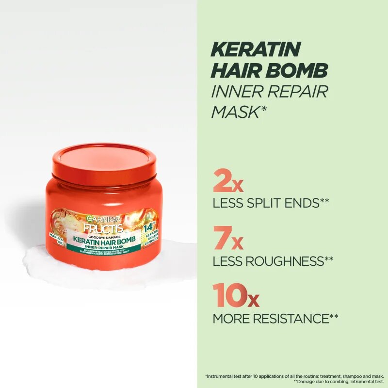 Garnier Fructis Goodbye Damage maszk a gyenge és sérült hajra 320 ml