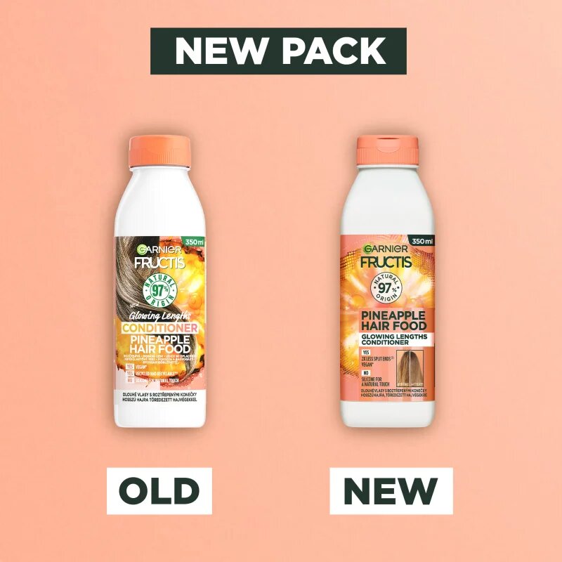Garnier Fructis Pineapple Hair Food élénkítő kondicionáló hosszú hajra 350 ml