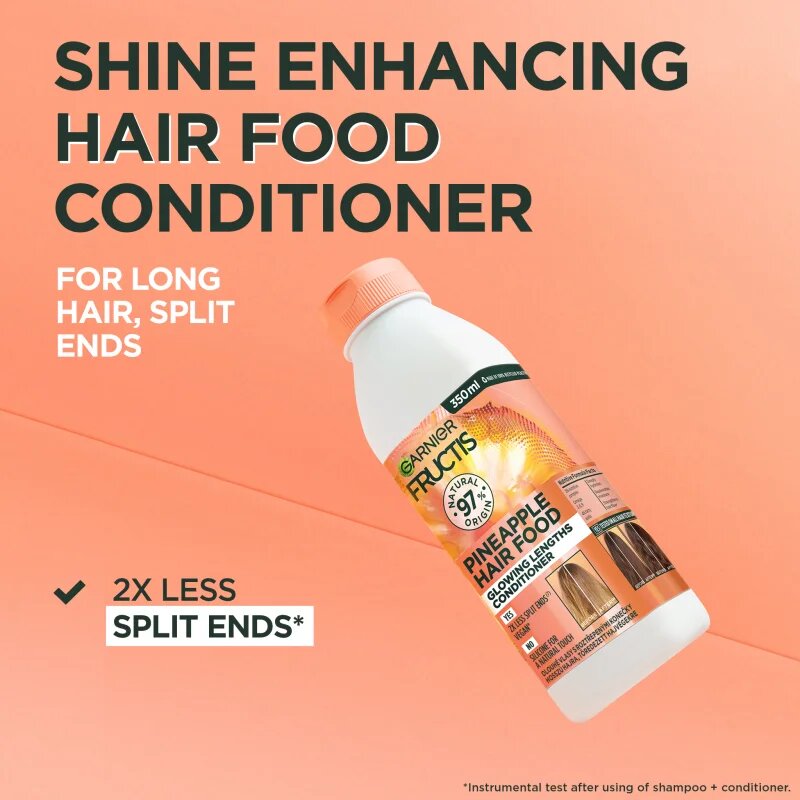 Garnier Fructis Pineapple Hair Food élénkítő kondicionáló hosszú hajra 350 ml