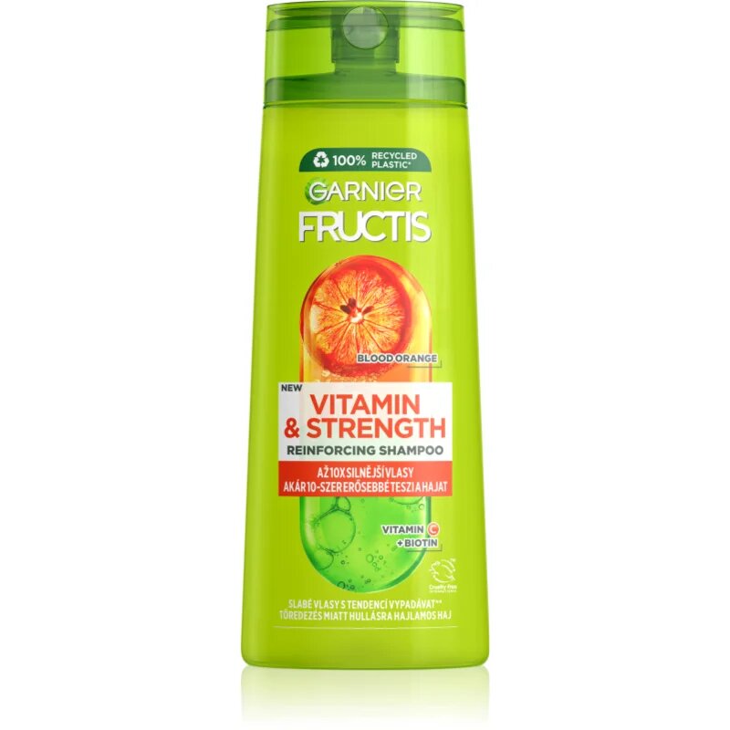 Garnier Fructis Vitamin & Strength hajerősítő sampon a sérült hajra 400 ml