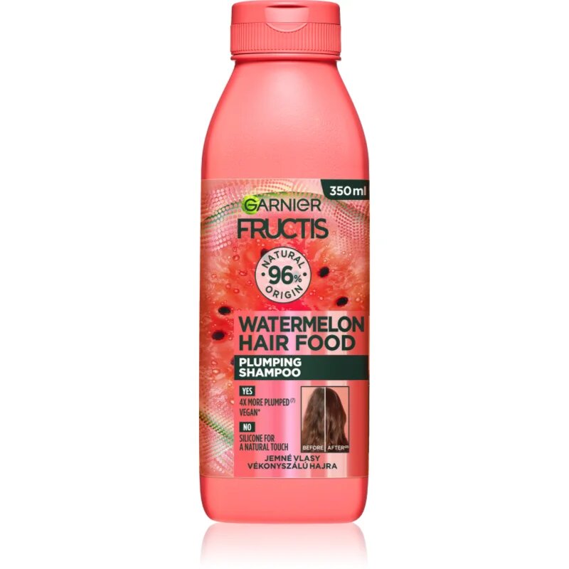 Garnier Fructis Watermelon Hair Food Sampon finom lesimuló hajra 350 ml