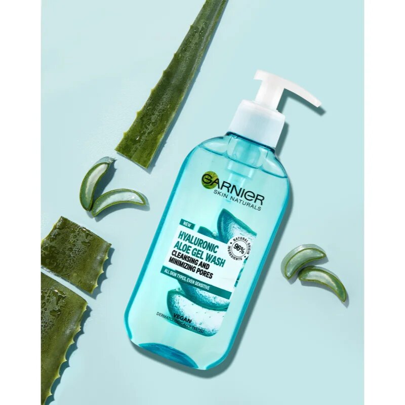 Garnier Hyaluron + Hyaluronic Aloe tisztító gél 200 ml