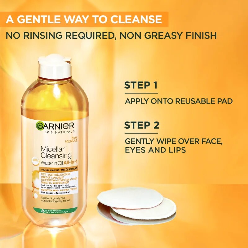 Garnier Micellar kétfázisú micellás víz 3 az 1-ben 100 ml