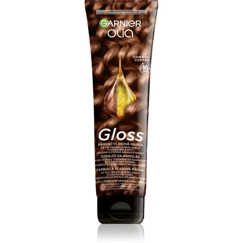 Garnier Olia Gloss színező pakolás hajra árnyalat Cowboy Copper 150 ml