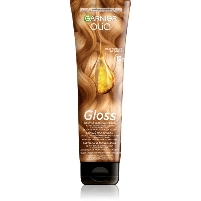 Garnier Olia Gloss színező pakolás hajra árnyalat Old Money Blonde 150 ml