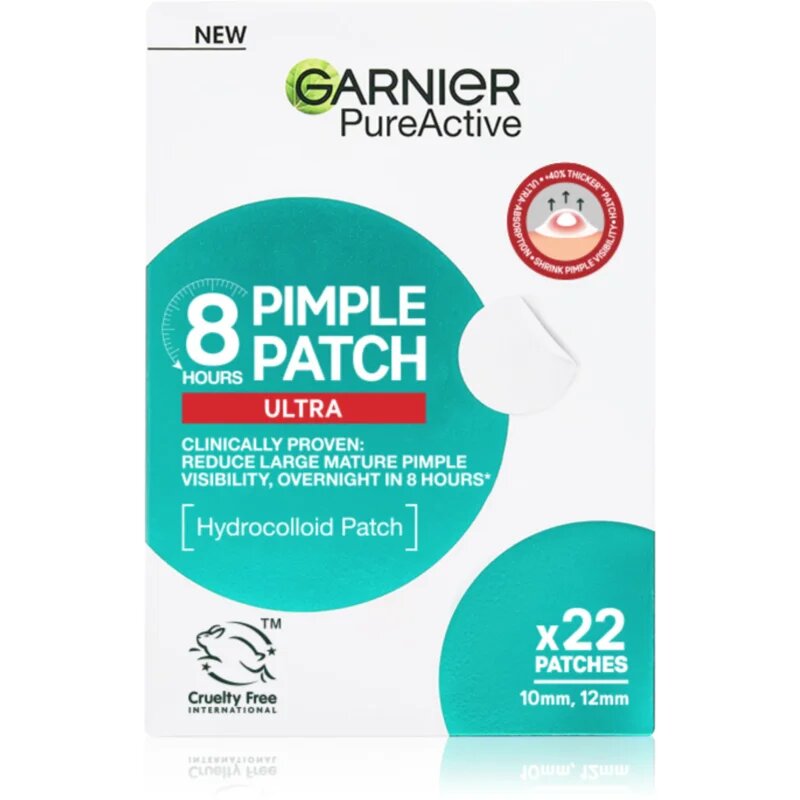 Garnier Pure Active Pimple Patch Ultra tapasz problémás bőrre pattanások ellen 22 db