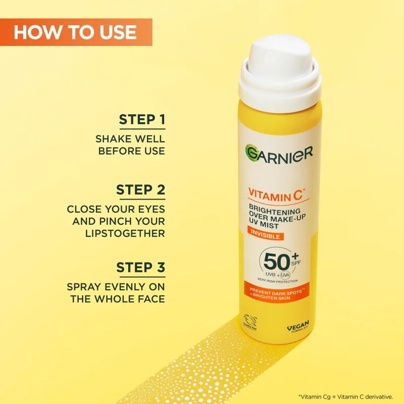 Garnier Vitamin C arc spray (élénkítő) SPF 50+ 75 ml