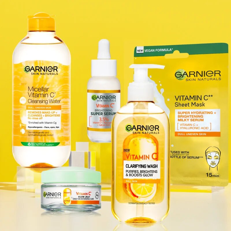 Garnier Vitamin C tisztító és lemosó micellás víz 400 ml