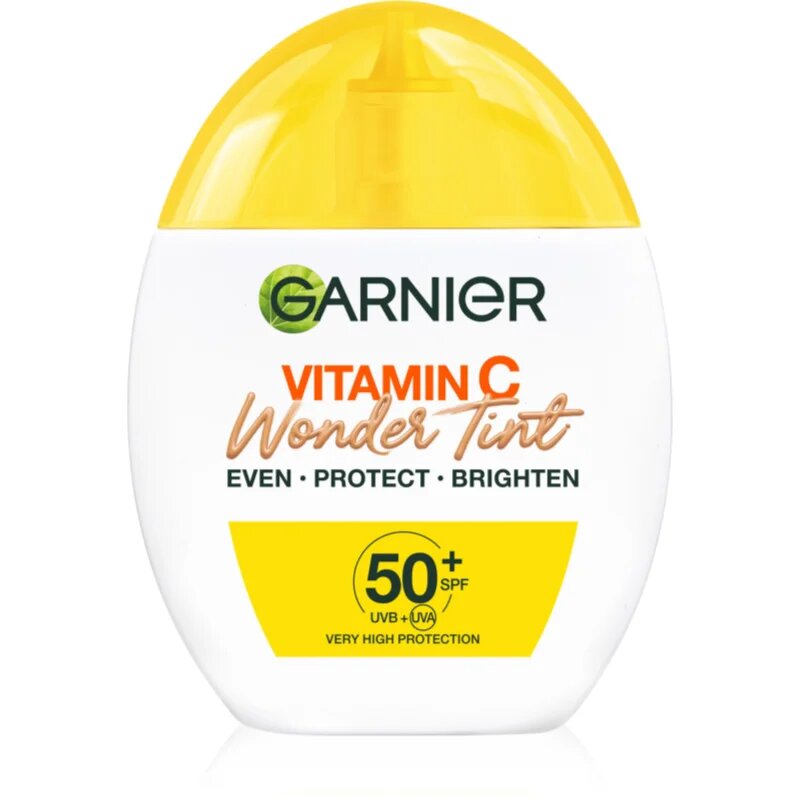 Garnier Vitamin C Wonder Tint gyengéd tonizáló fluid SPF 50+ árnyalat Muedium 40 ml