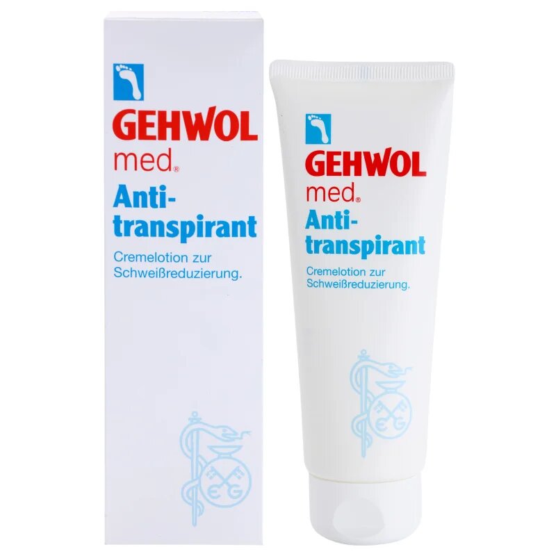 Gehwol MED. izzadásgátló krém az izzadás csökkentésére lábakra 125 ml