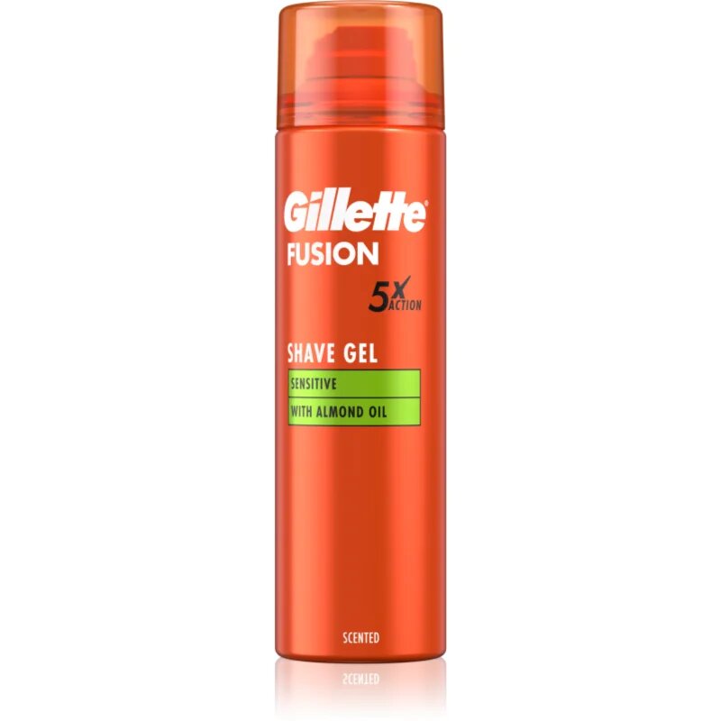 Gillette Fusion5 Sensitive borotválkozási gél az érzékeny arcbőrre 200 ml