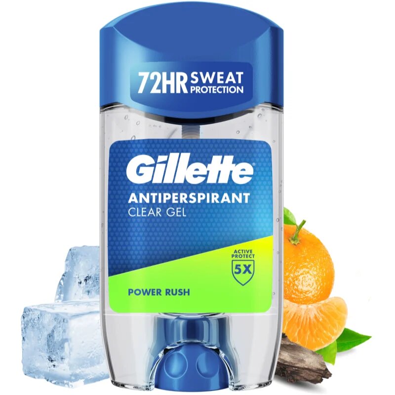 Gillette Power Rush zselés izzadásgátló uraknak 70 ml