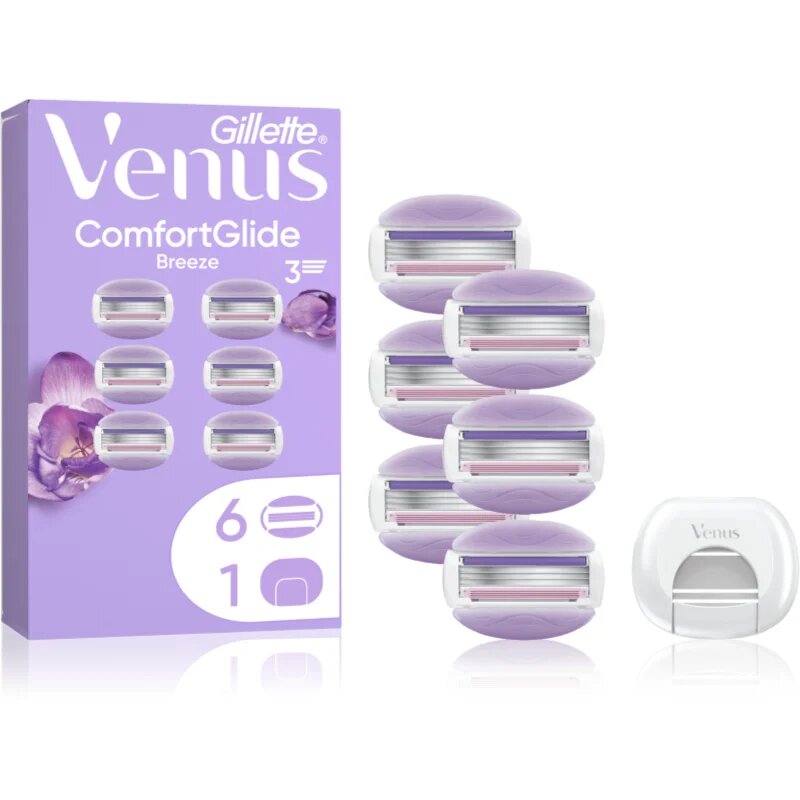 Gillette Venus ComfortGlide Breeze tartalék pengék + védőburkolat 6 db