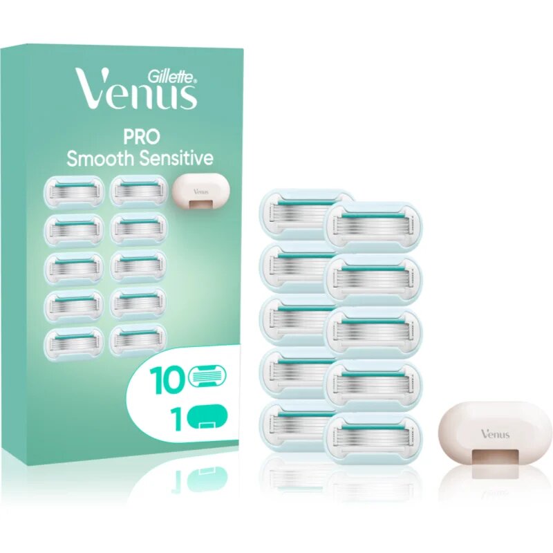 Gillette Venus PRO Smooth Sensitive tartalék pengék + védőburkolat 10 db