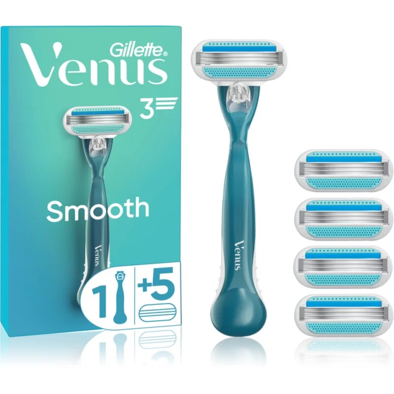Gillette Venus Smooth borotva + tartalék pengék 5 db