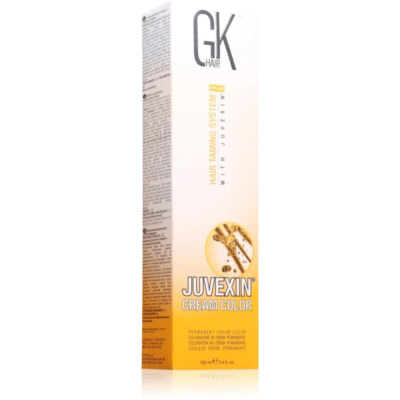 GK Hair Pro Line Hair Taming System Permanent Cream Color színező krém hajra professzionális használatra 8.11 Intense Light Ash Blonde 100 ml