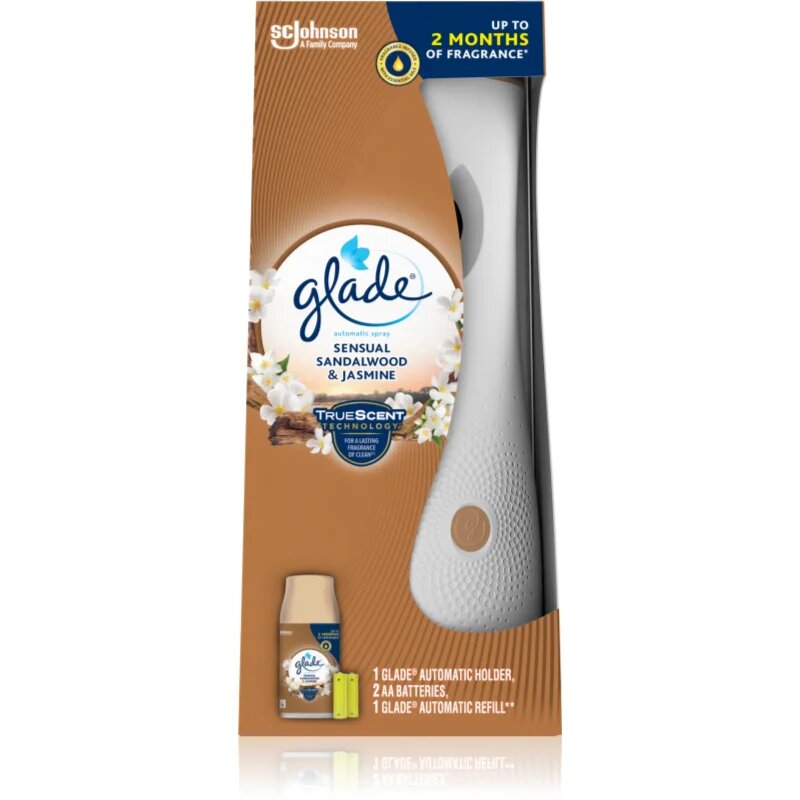 Glade Automatic Spray Sandalwood & Jasmine automata légfrissítő utántöltővel Sandalwood & Jasmine 269 ml