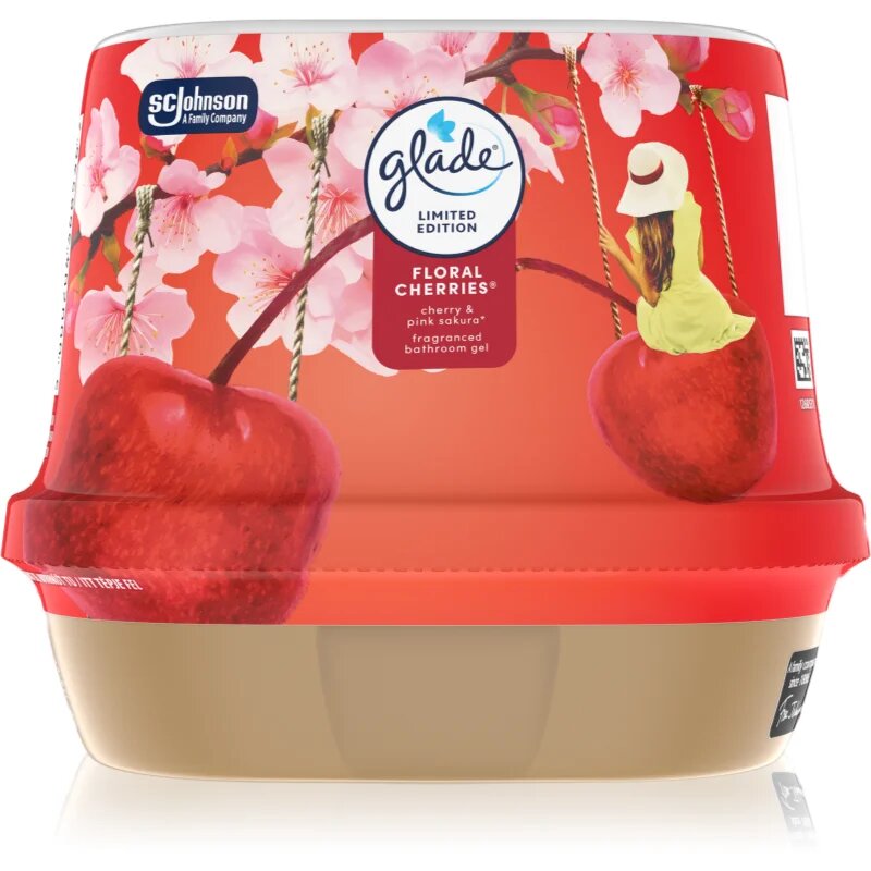 Glade Floral Cherries illatos gél fürdőszobába 180 g