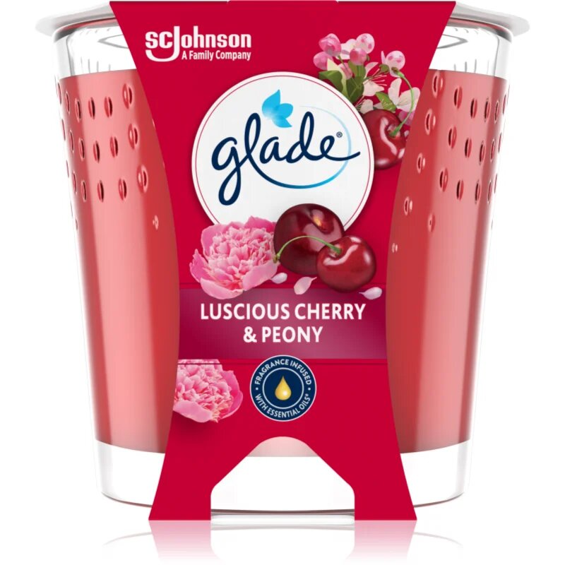 Glade Luscious Cherry & Peony illatgyertya 112 g