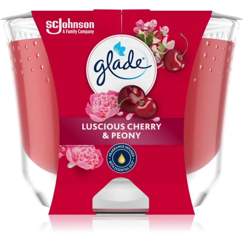 Glade Luscious Cherry & Peony illatgyertya 204 g