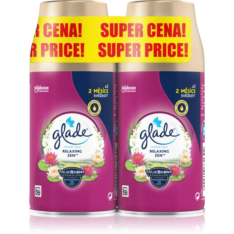 Glade Relaxing Zen automatikus légfrissítő utántöltő 2x269 ml