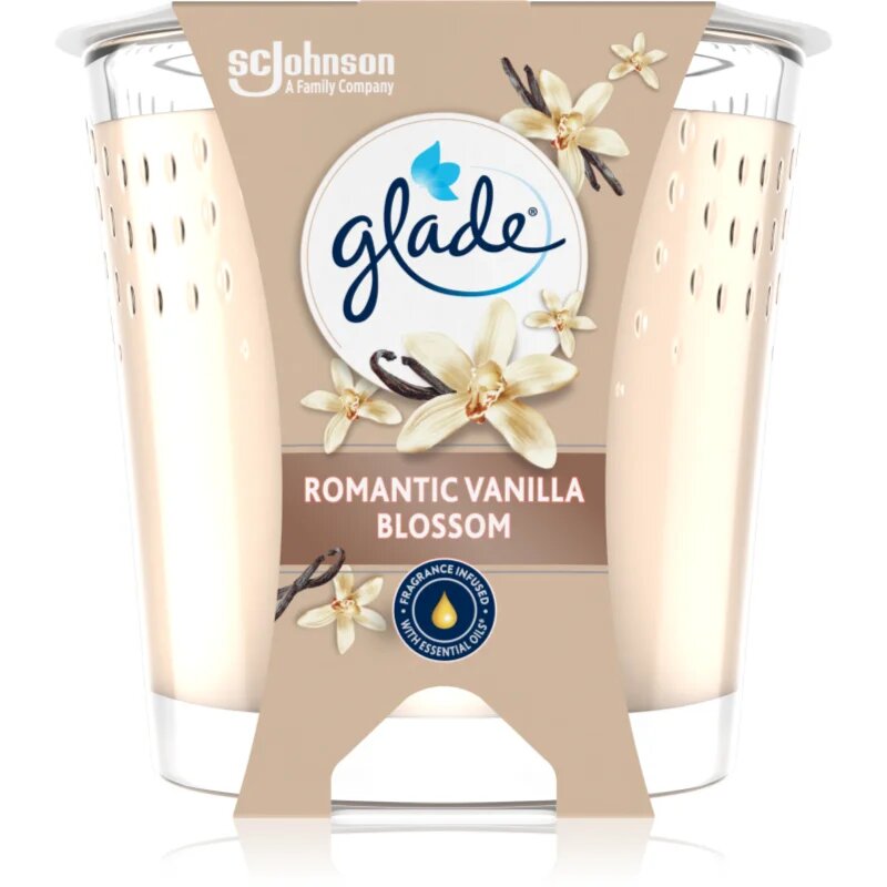 Glade Romantic Vanilla Blossom illatgyertya 112 g