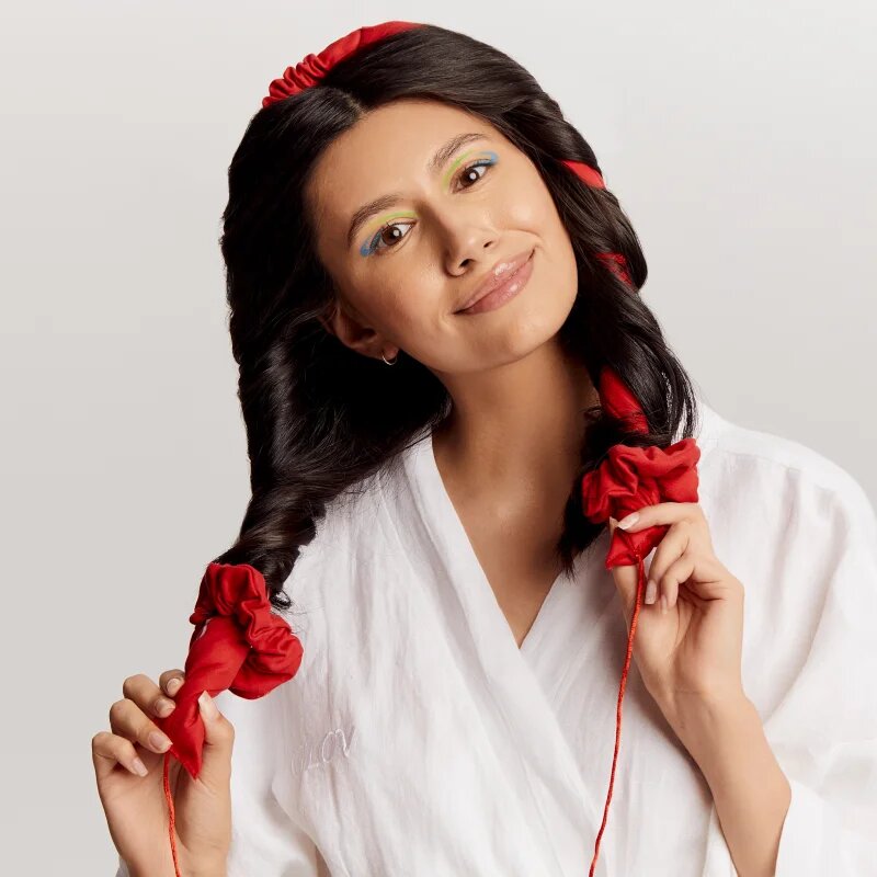 GLOV CoolCurl Heatless Haircurling Tool hajkiegészítő hullámok formázására árnyalat Red 1 db