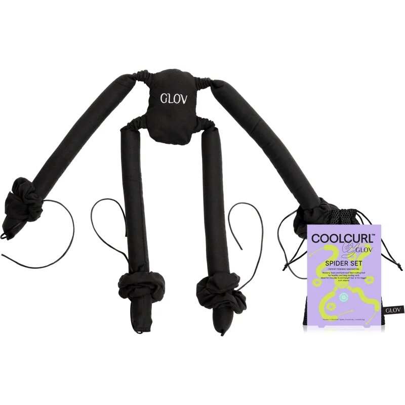 GLOV CoolCurl Spider Set hajkiegészítő hullámok formázására árnyalat Black 1 db