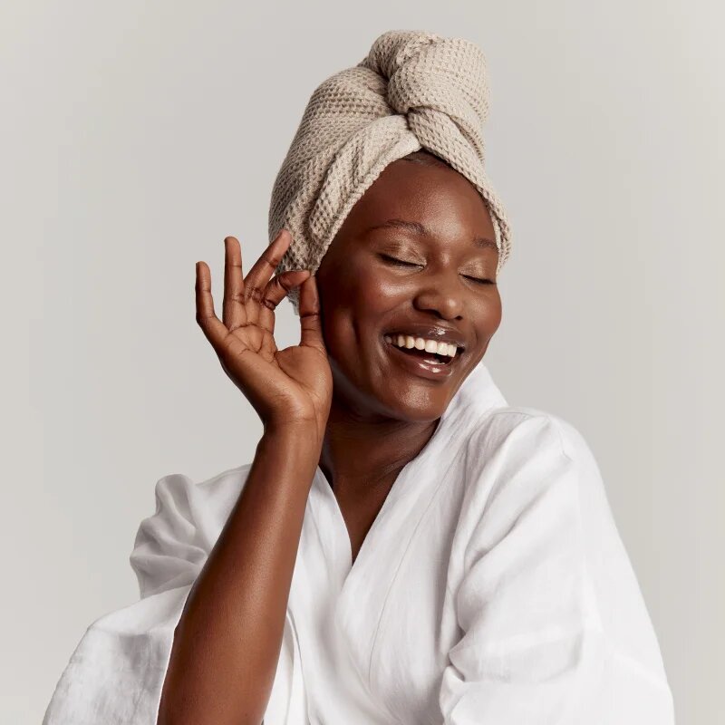 GLOV Linen Hair Wrap törölköző hajra 1 db