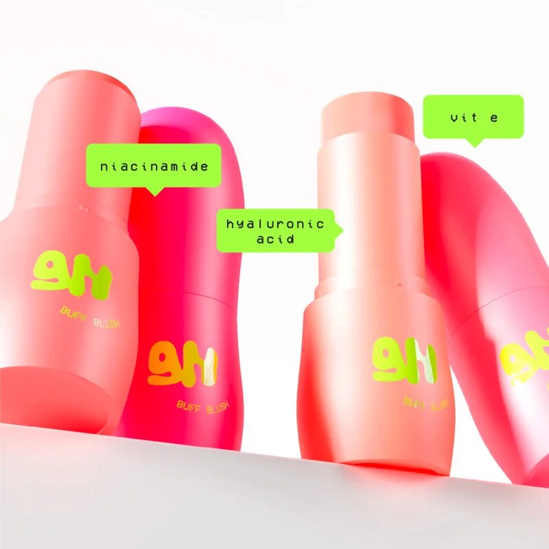 Glow Hub Buff Blush krémes arcpirosító stift árnyalat Hot Flush 5 g
