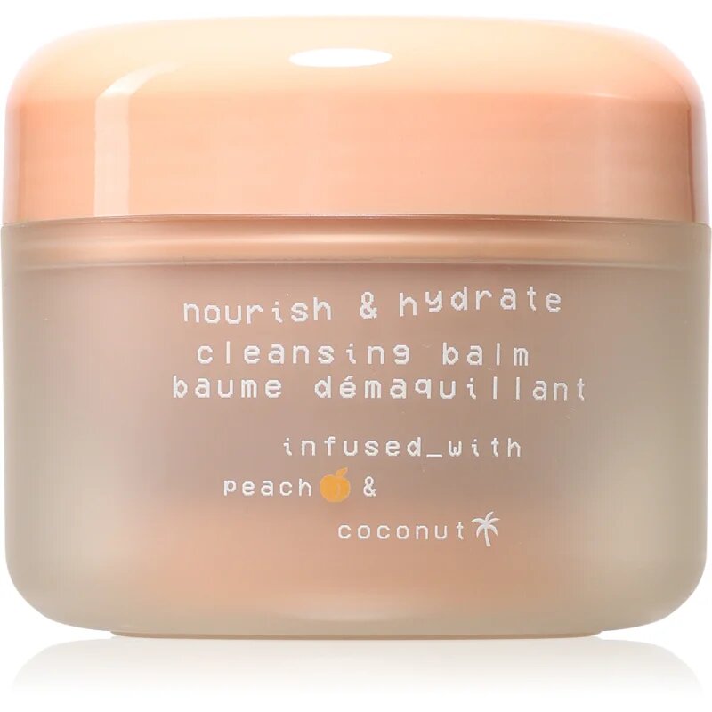 Glow Hub Nourish & Hydrate tápláló tisztító balzsam barack kivonattal 100 g
