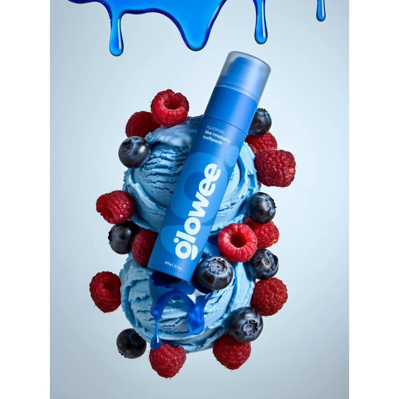 Glowee Blue Raspberry fehérítő fogkrém Blue Raspberry 60 g