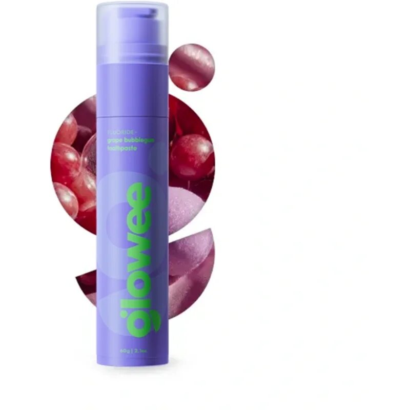 Glowee Grape Bubblegum fehérítő fogkrém Grape Bubblegum 60 g