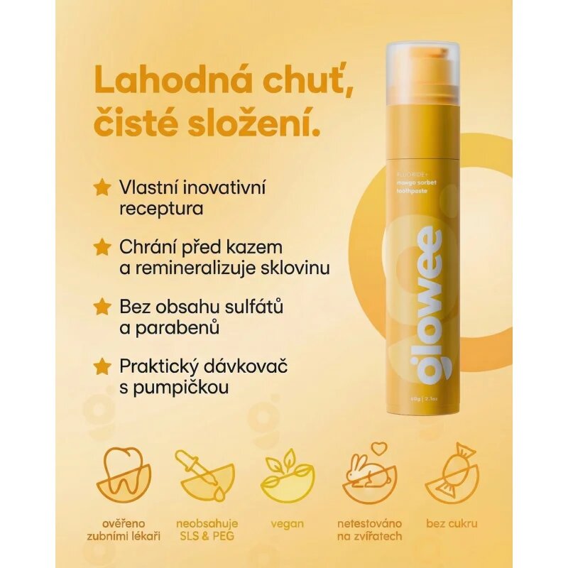 Glowee Mango fehérítő fogkrém Mango 60 g