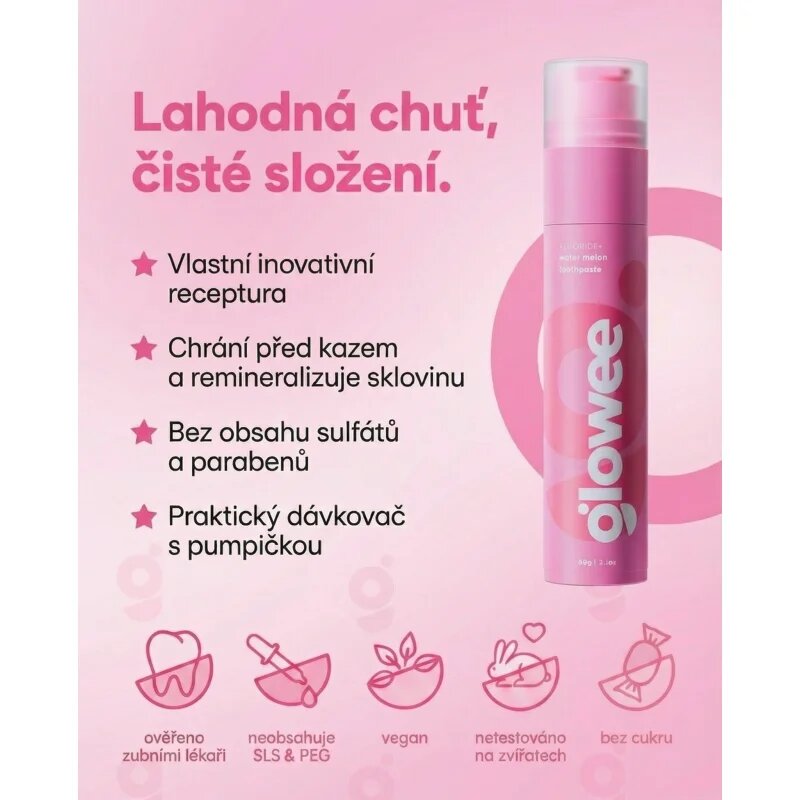 Glowee Water Melon fehérítő fogkrém water melon 60 g