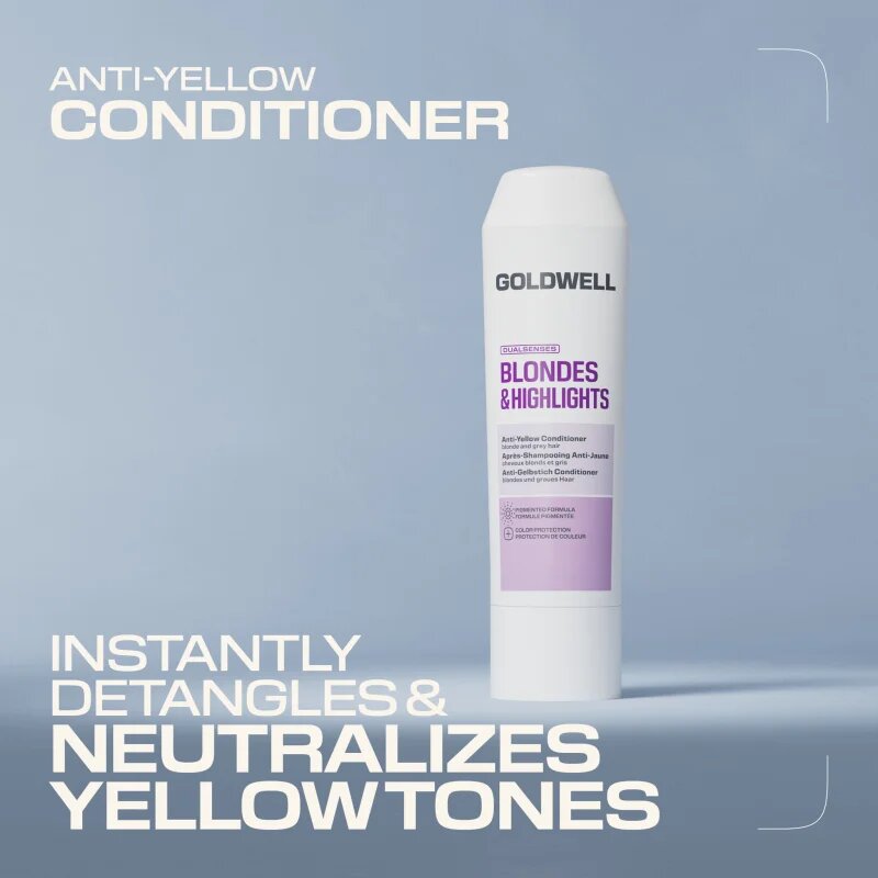 Goldwell Dualsenses Blondes & Highlights Anti-Yellow Conditioner kondicionáló semlegesíti a sárgás tónusokat 200 ml