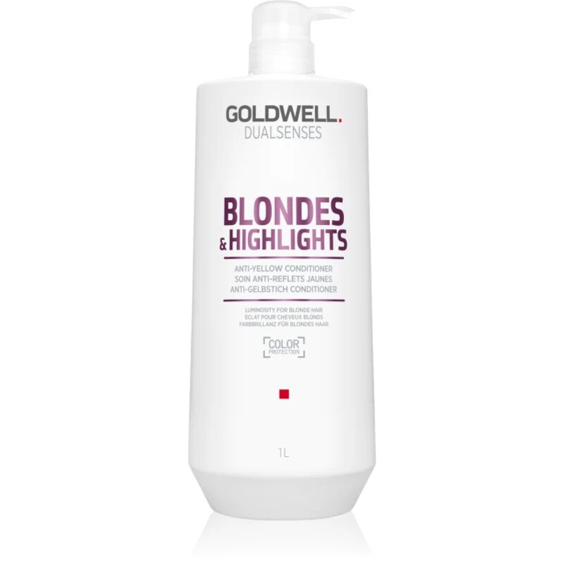 Goldwell Dualsenses Blondes & Highlights kondicionáló szőke hajra semlegesíti a sárgás tónusokat 1000 ml